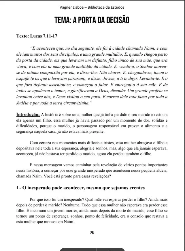Sermão exemplo 3