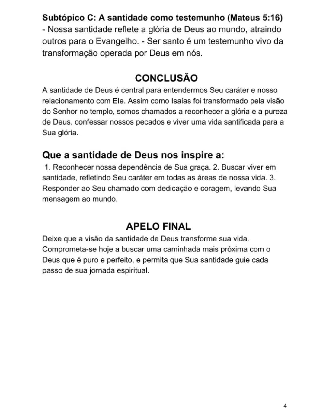 Sermão exemplo 7